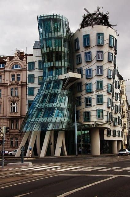 the dancing house in Prague
