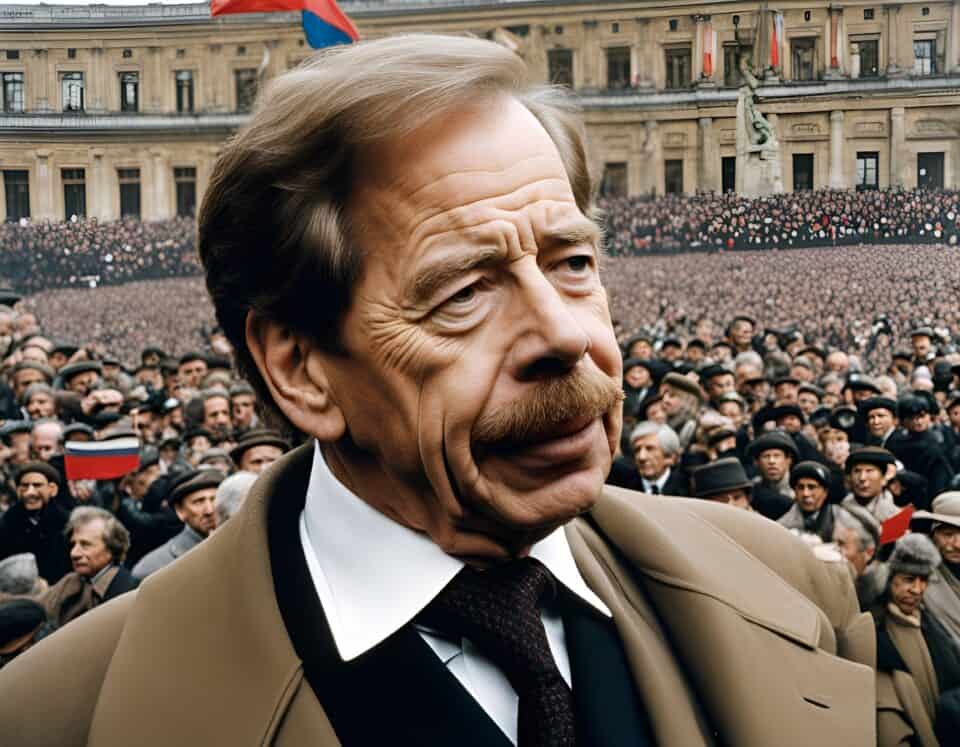 Václav Havel's ascendancy to the presidency