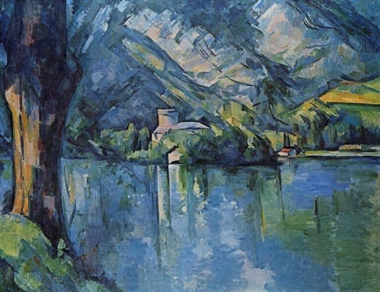 annecy lake by paul cezanne, 1896