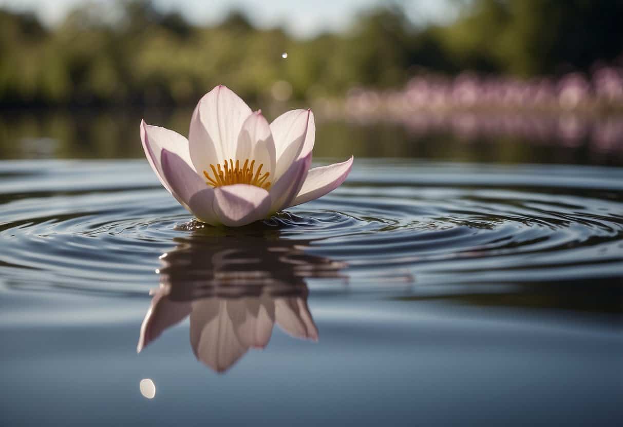 To Be Loved 4 To Be Loved | Water lily floating on tranquil lake