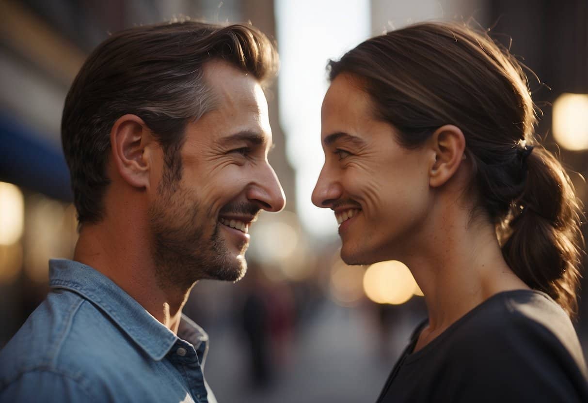 Life’s Challenges 4 Life’s Challenges | Two smiling men face-to-face at sunset