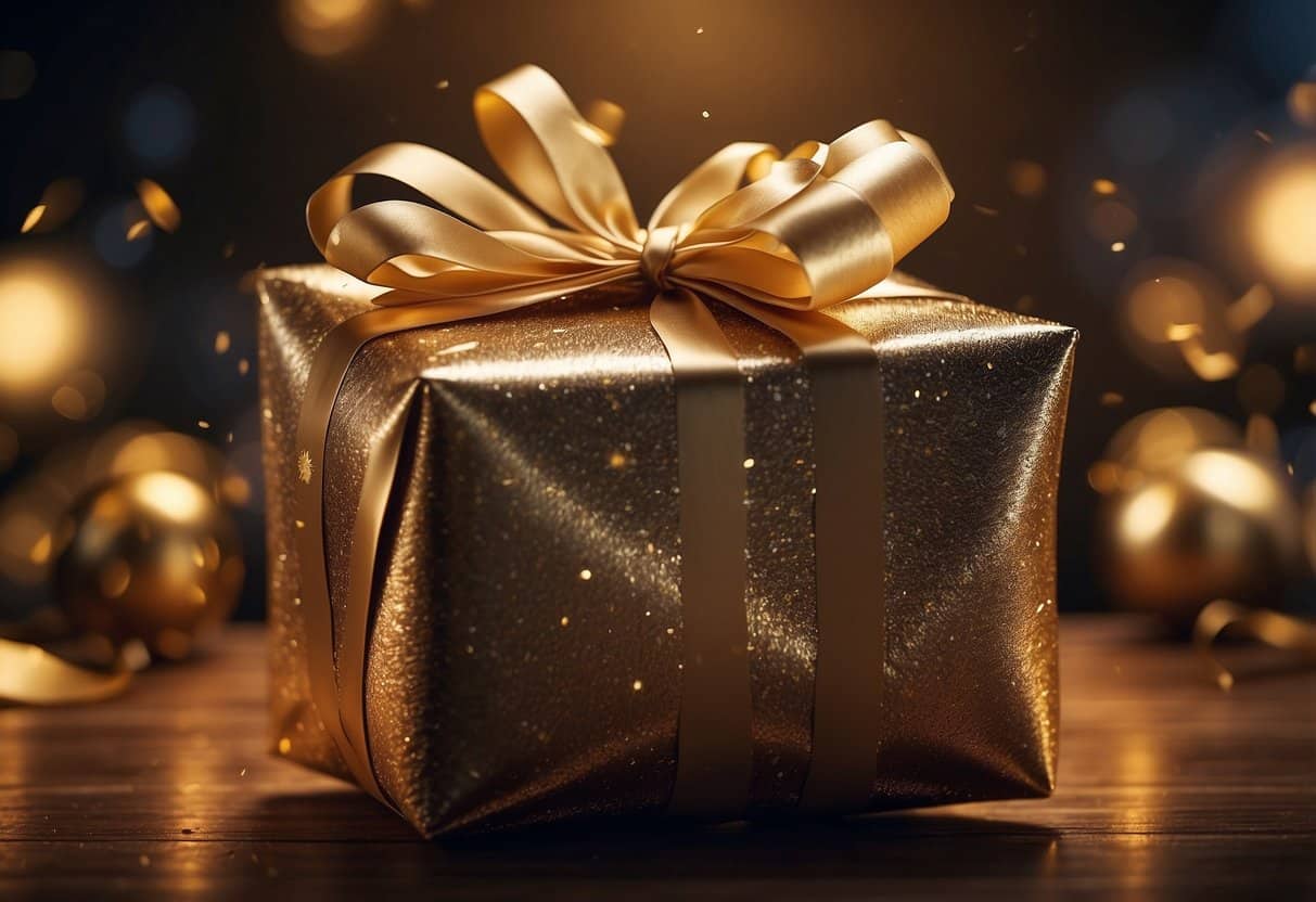 Dreams and Value Fulfillment 2 Dreams and Value Fulfillment | Golden wrapped gift with ribbon and sparkles