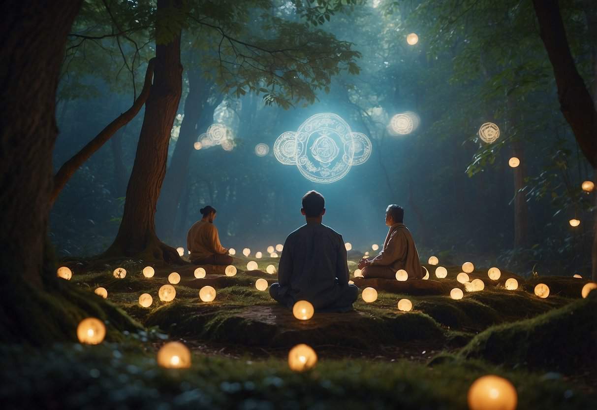 Unconventional Practices | Spiral galaxy above mountainous landscape at night