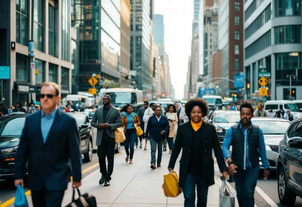 Your Life In A Snapshot 8 Your Life In A Snapshot | Busy urban street with diverse pedestrians in city