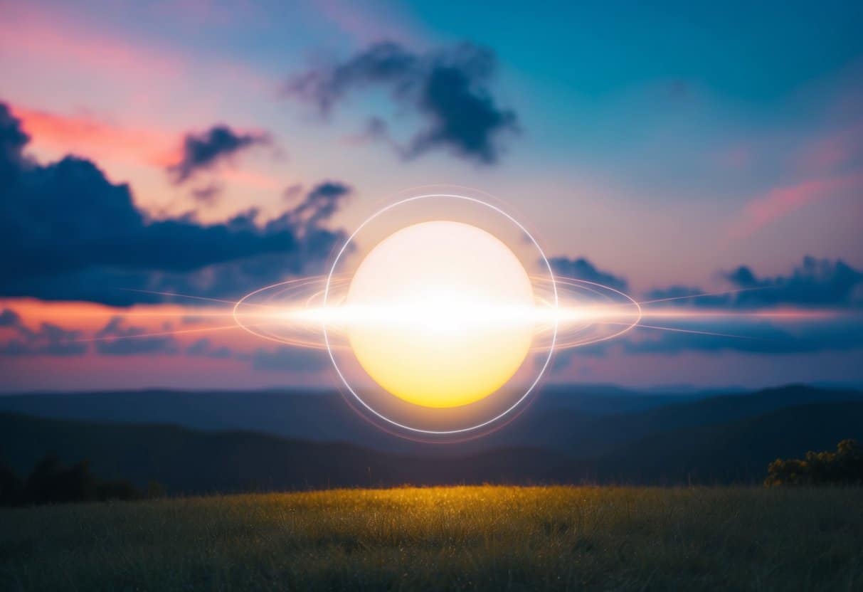 the silent language of energy 2 the silent language of energy | Stunning sunset over hills with vibrant colors and glow