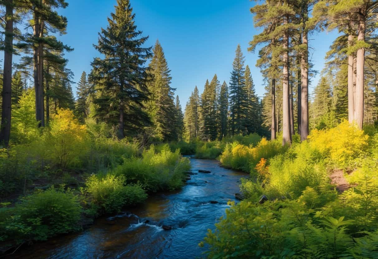 Key to Living In The Moment 1 Key to Living In The Moment | Serene forest river surrounded by tall trees and bushes