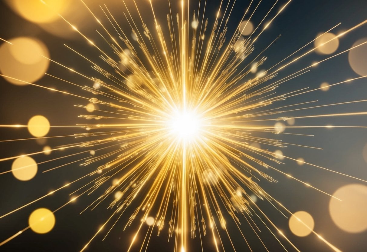 The God Within 1 The God Within | Radiant golden light burst with sparkling rays.