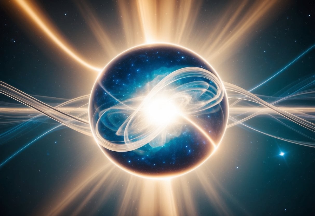 The God Within 5 The God Within | Radiant celestial body emitting beams in space
