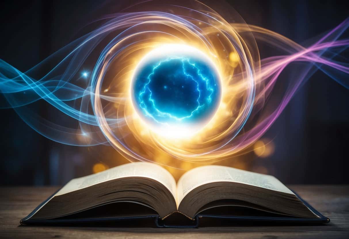 Life After Death 5 Life After Death | Mystical energy orb over an open book