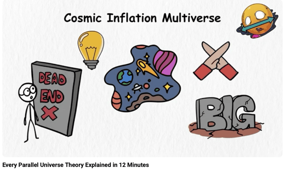 Probable Realities | Illustration exploring concepts in cosmic inflation multiverse.